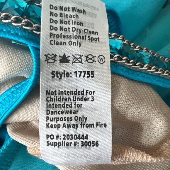 WEISSMAN Believe Me Dance Ice Skating Costume Size IC 8/10 & MC 11/12 - Picture 10 of 14